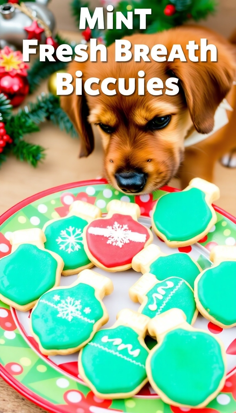 14 Simple DIY Dog Treat Recipes to Make This Christmas Extra Special! - 5. Minty Fresh Breath Biscuits