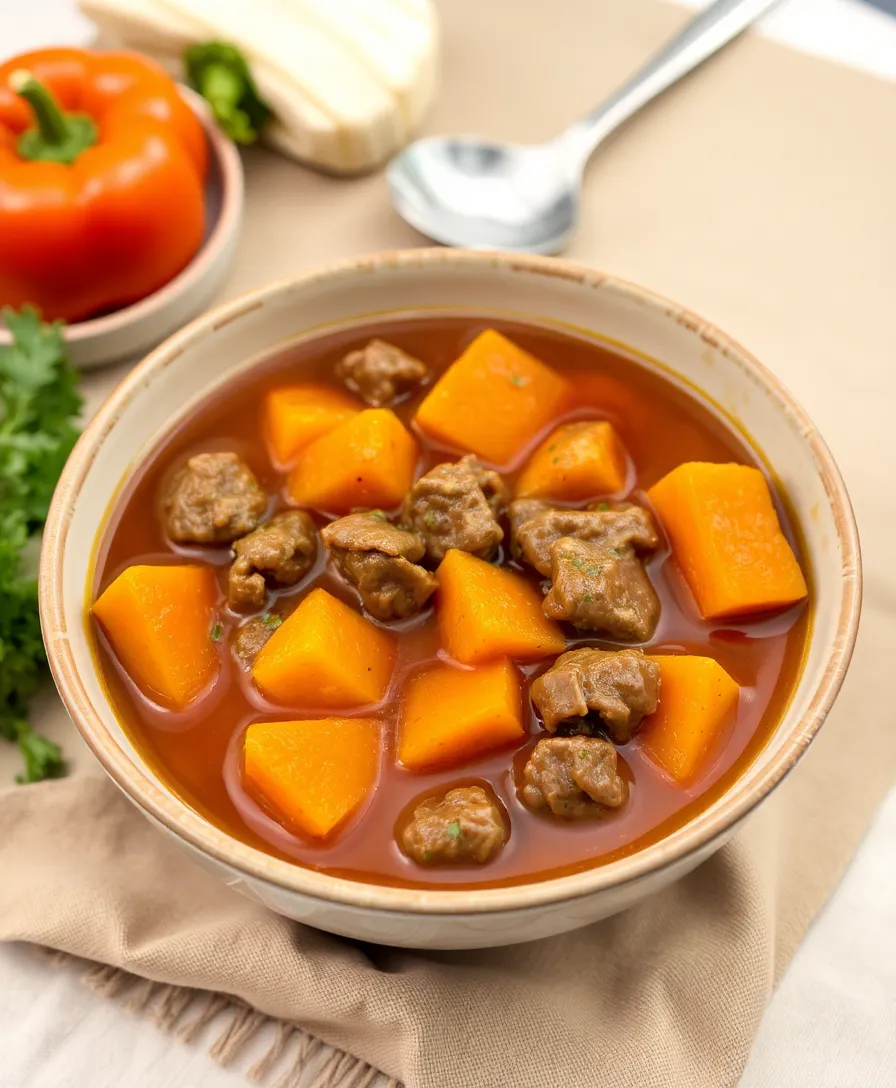 15 Easy Homemade Cat Food Recipes for Sensitive Stomachs (You'll Be Surprised by #5!) - 12. Beef and Pumpkin Stew