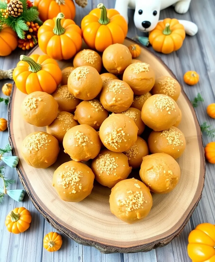 10 Thanksgiving Dog Treats So Easy, Your Pup Will Beg for More! - 7. Peanut Butter Pumpkin Balls
