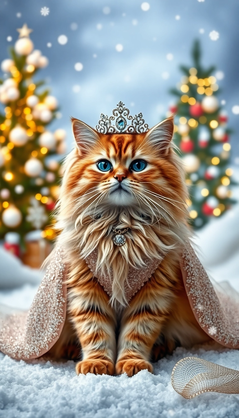 15 Adorable Christmas Cat Costumes That Will Steal Everyone's Heart (You Won't Believe #7!) - 8. Festive Fairytale Cat