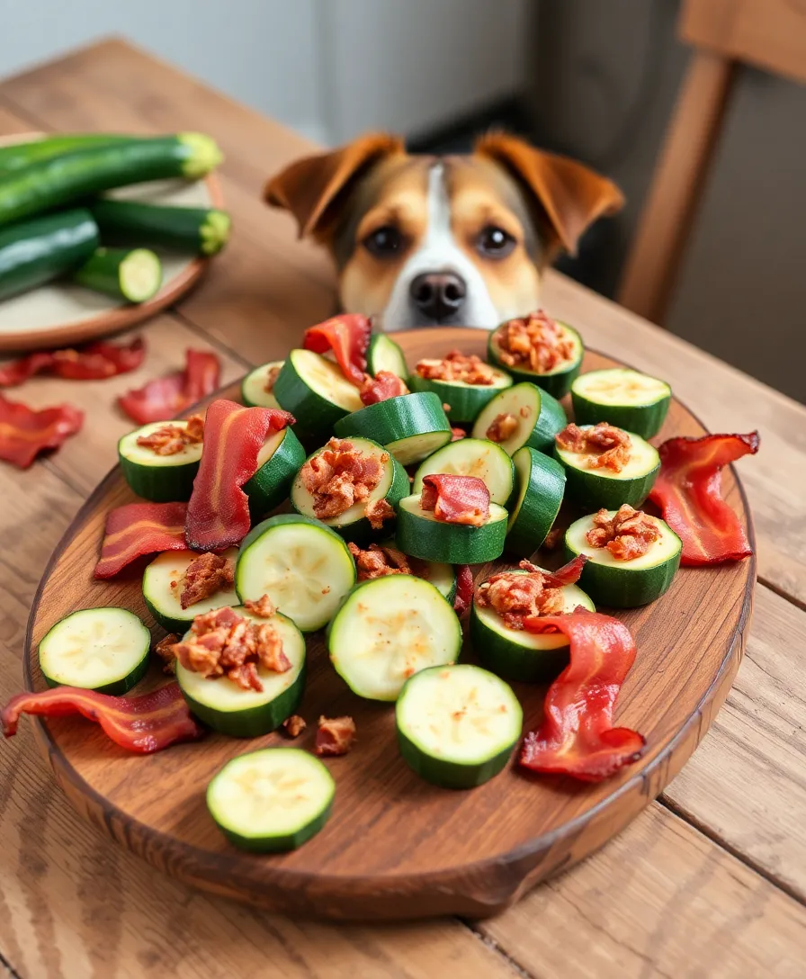 15 Healthy Homemade Dog Treats for Sensitive Stomachs (Your Dog Deserves #7!) - 8. Zucchini & Bacon Bites
