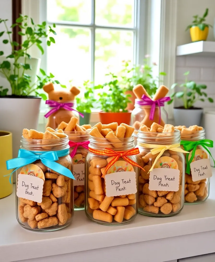 12 Creative Dog Treats Container Ideas That Will Transform Your Dog’s Snack Time! - 2. Mason Jar Marvels