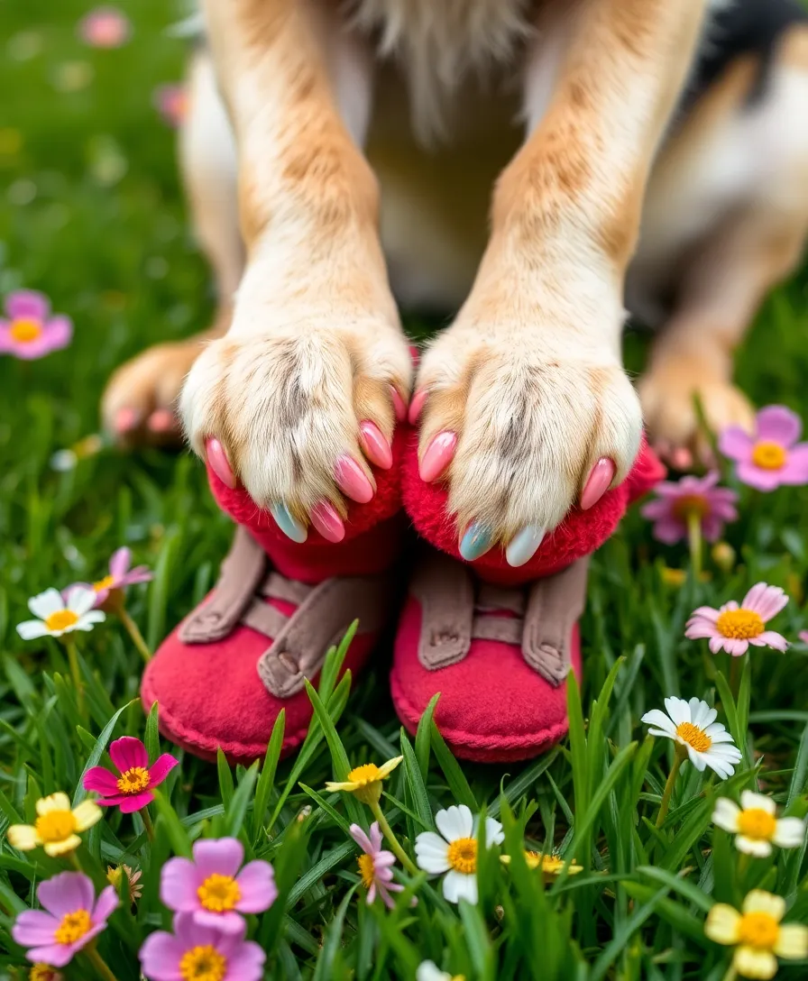16 Seasonal Pet Outfit Tips for a Stylish Spring (Your Pet Will Be the Most Fashionable on the Block!) - 16. Show Off Those Paws!