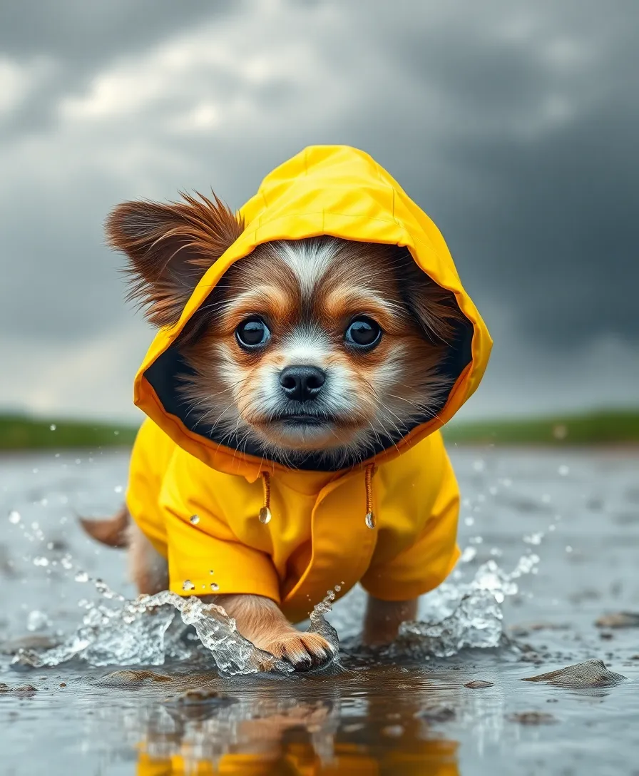16 Seasonal Pet Outfit Tips for a Stylish Spring (Your Pet Will Be the Most Fashionable on the Block!) - 9. Rainy Day Gear