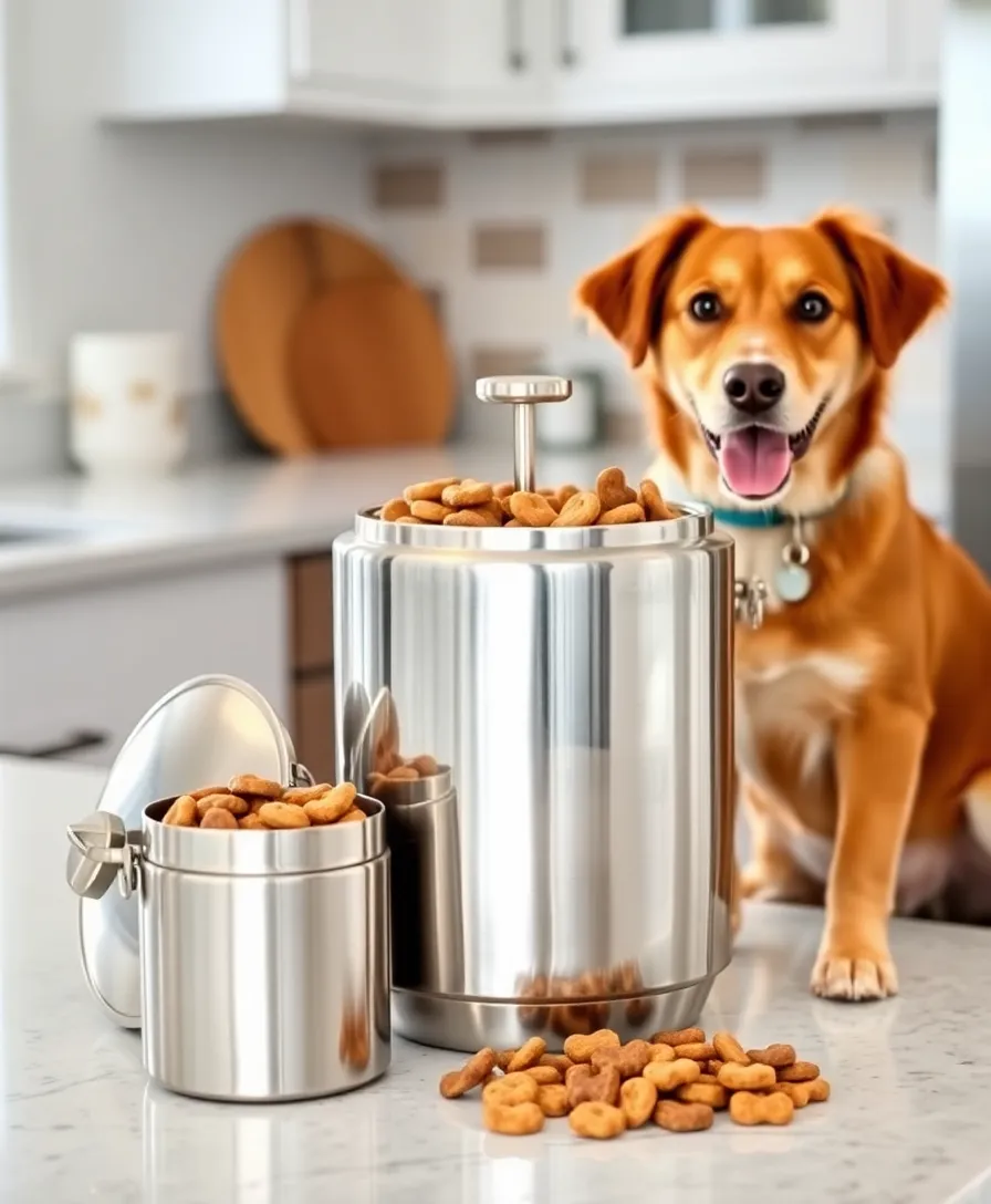 12 Creative Dog Treats Container Ideas That Will Transform Your Dog’s Snack Time! - 4. Stylish Pet Canister