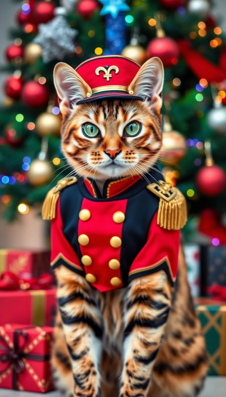 15 Adorable Christmas Cat Costumes That Will Steal Everyone's Heart (You Won't Believe #7!) - 13. Toy Soldier Cat