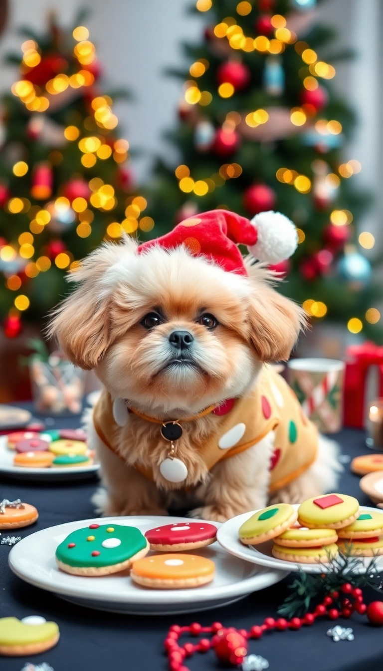 16 Cute Handmade Dog Costumes for Christmas (Your Pup Will Be Adorable!) - 8. Cute Christmas Cookie