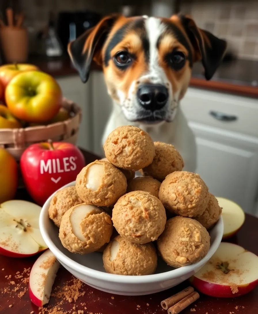 15 Healthy Homemade Dog Treats for Sensitive Stomachs (Your Dog Deserves #7!) - 13. Apple & Cinnamon Bites