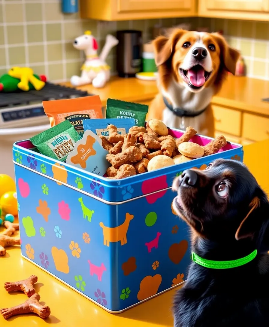 12 Creative Dog Treats Container Ideas That Will Transform Your Dog’s Snack Time! - 6. Decorative Tin Box