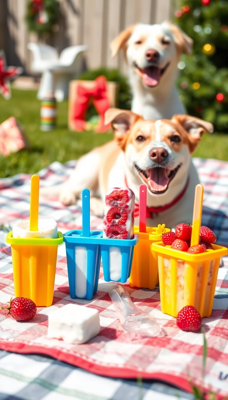 14 Simple DIY Dog Treat Recipes to Make This Christmas Extra Special! - 9. Yogurt and Berry Popsicles