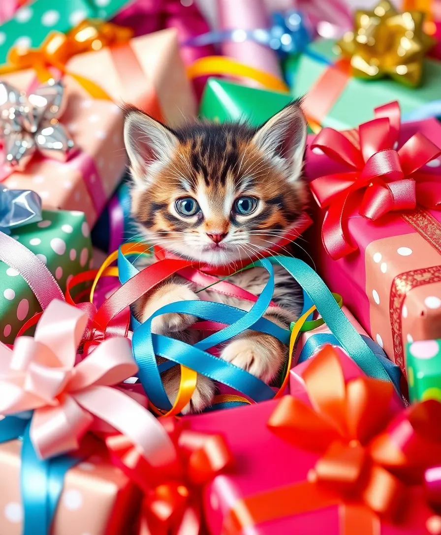 12 Holiday Photoshoot Ideas with Pets That Will Melt Your Heart (You Won't Believe #5!) - 12. Personalized Gift Wrapping