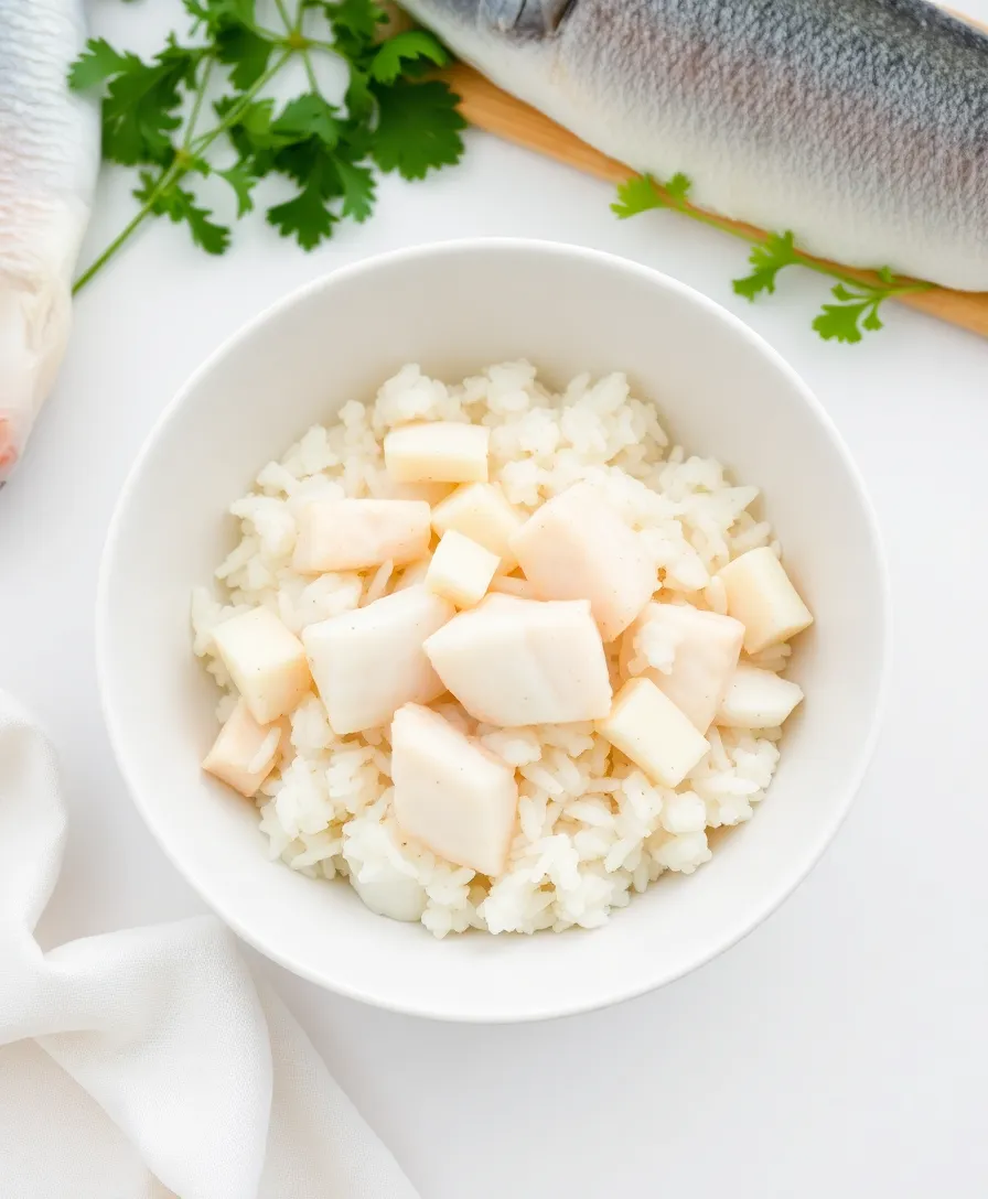 15 Easy Homemade Cat Food Recipes for Sensitive Stomachs (You'll Be Surprised by #5!) - 13. Fish and Rice Bowl