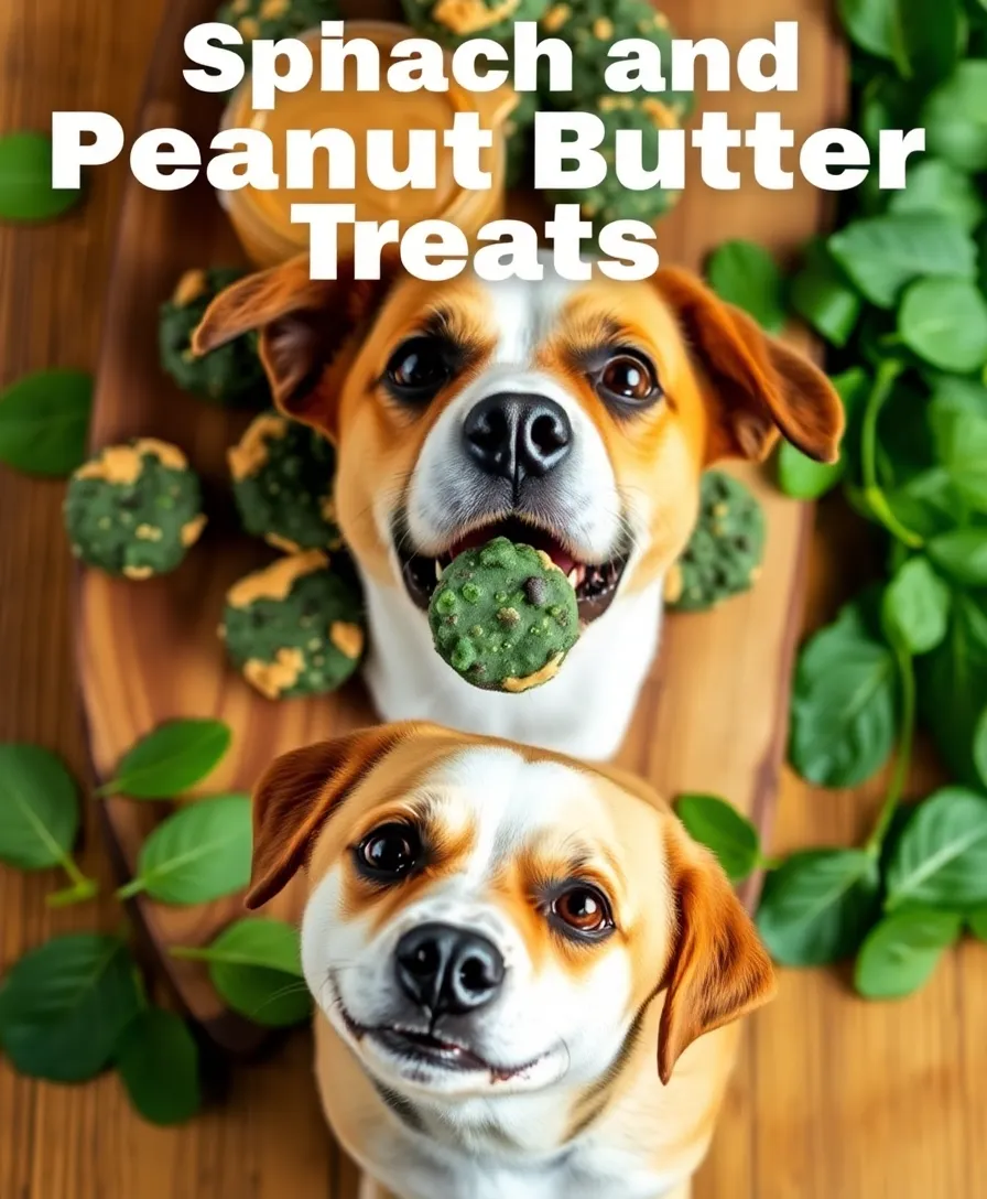 15 Healthy Homemade Dog Treats for Sensitive Stomachs (Your Dog Deserves #7!) - 10. Spinach & Peanut Butter Treats
