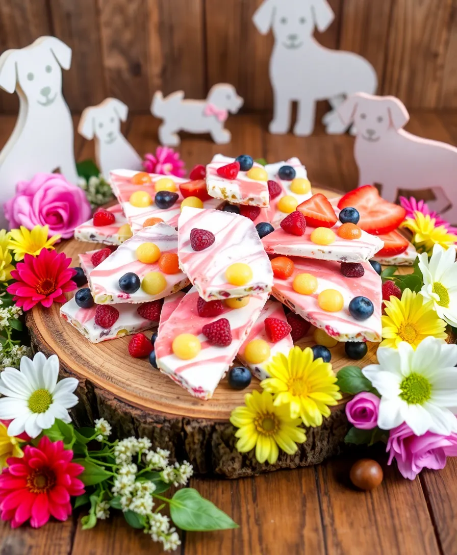 25 Unique Dog Treats for a Paw-some Wedding Experience (Your Guests Will Go Crazy for #4!) - 2. Frozen Yogurt Bark
