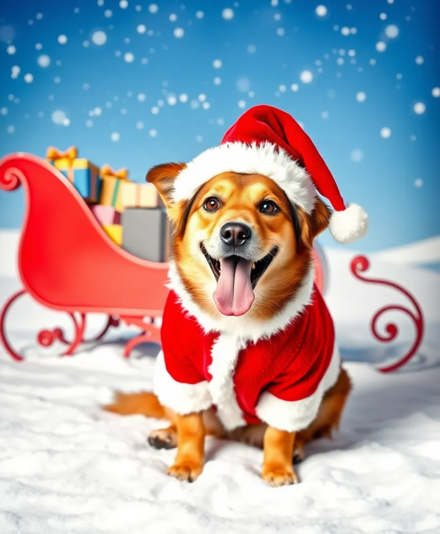 12 Holiday Photoshoot Ideas with Pets That Will Melt Your Heart (You Won't Believe #5!) - 1. Santa's Little Helper