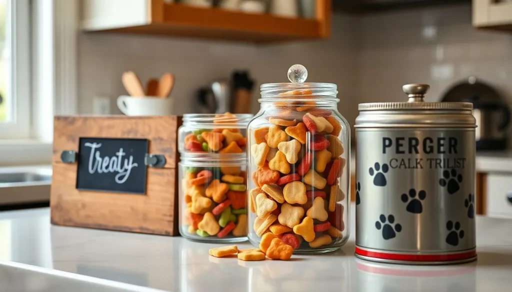 Dog Treats Container Ideas