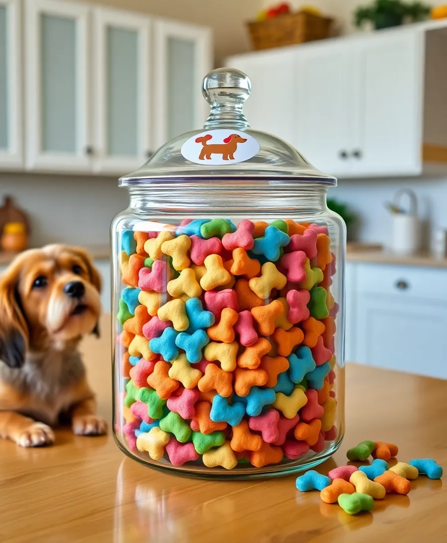 12 Creative Dog Treats Container Ideas That Will Transform Your Dog’s Snack Time! - 7. Glass Cookie Jar