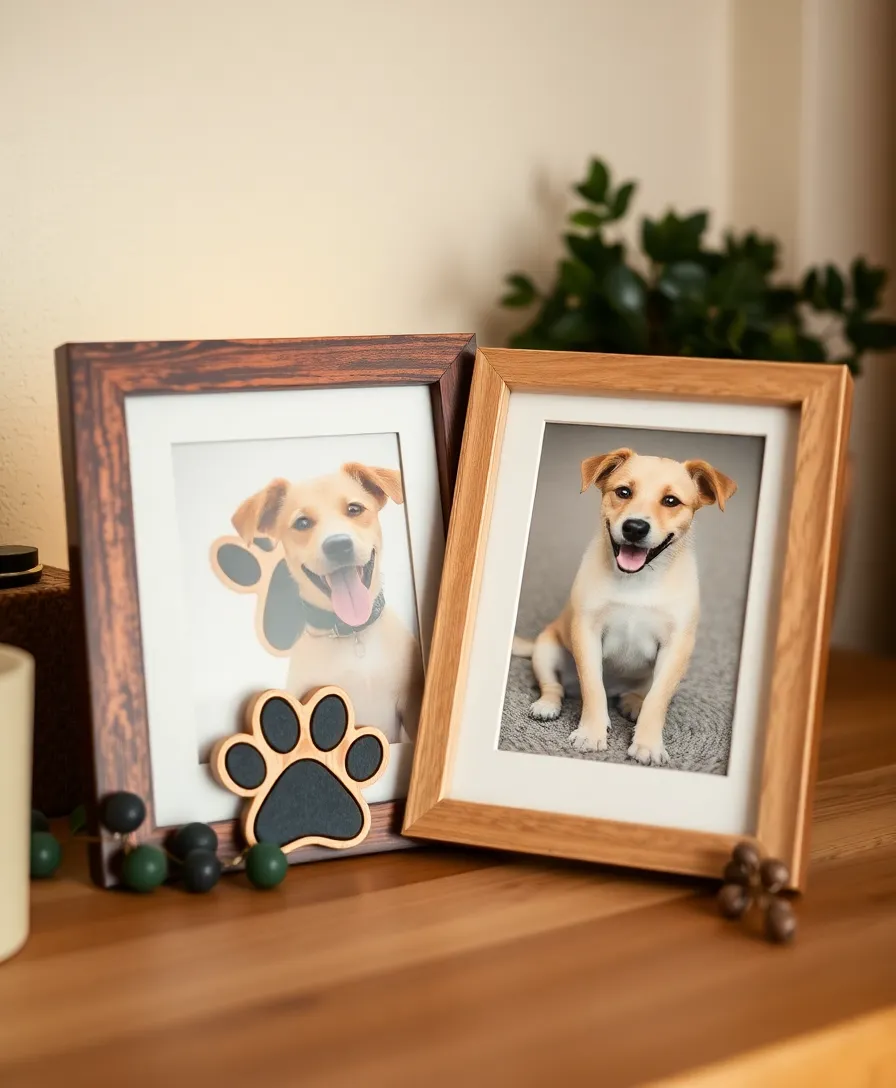 15 Creative DIY Valentine Day Gifts for Pets That Are Pawsitively Perfect! - 4. Paw Print Keepsake Frame