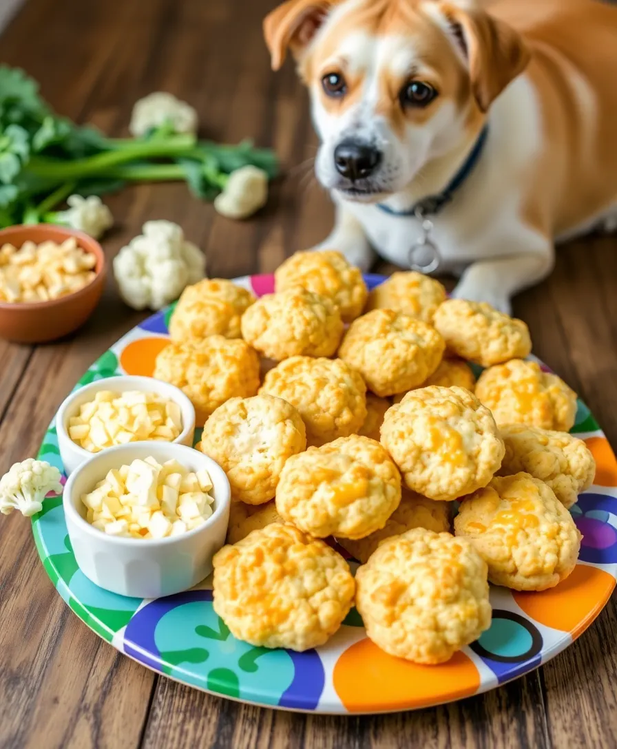 15 Healthy Homemade Dog Treats for Sensitive Stomachs (Your Dog Deserves #7!) - 15. Cheesy Cauliflower Bites