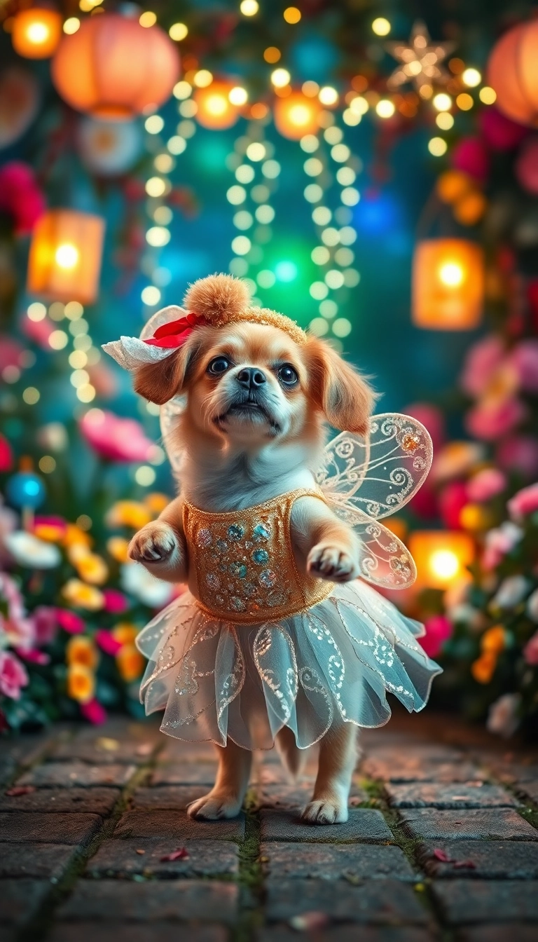 16 Cute Handmade Dog Costumes for Christmas (Your Pup Will Be Adorable!) - 15. Adorable Holiday Fairy