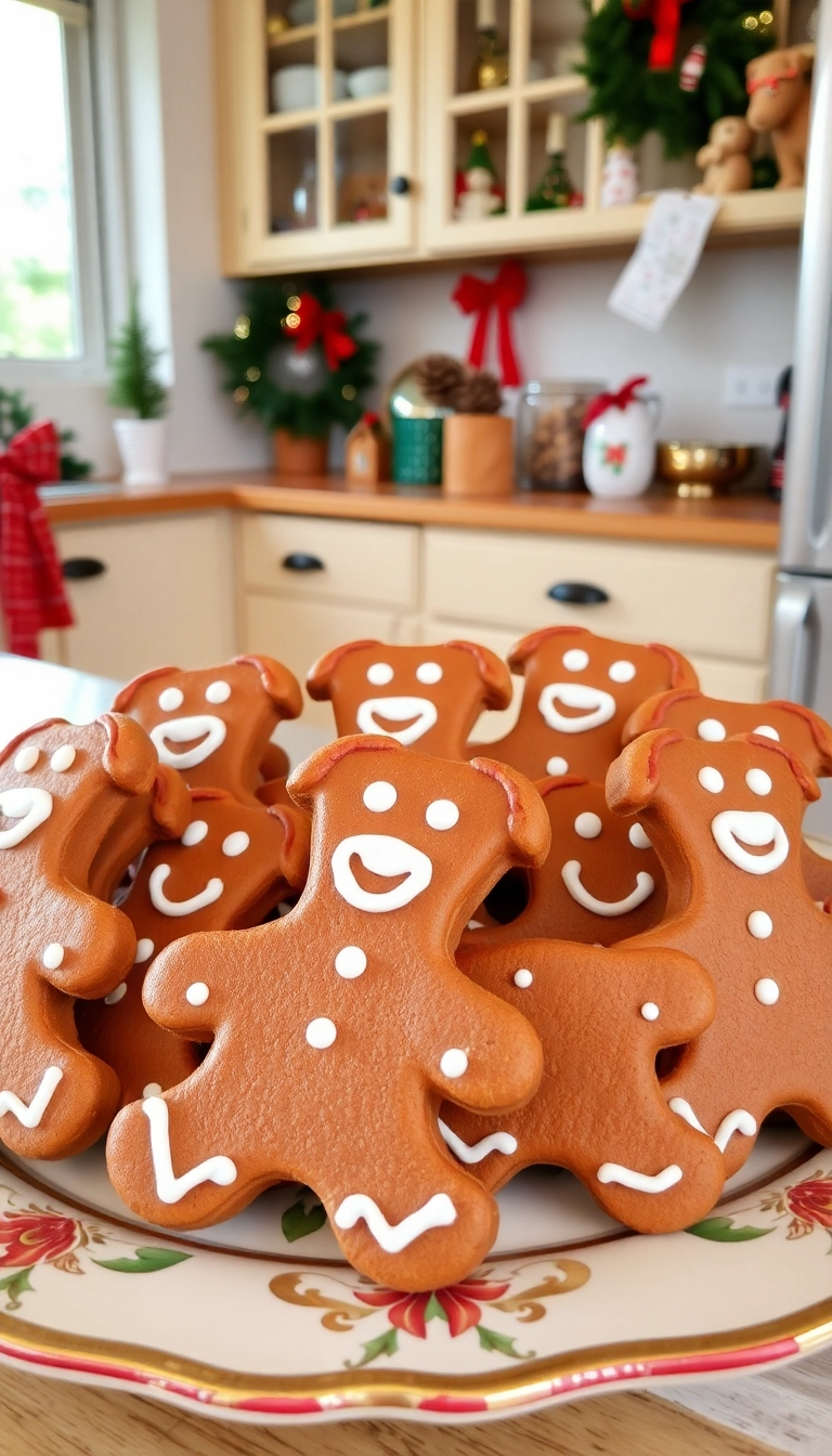 14 Simple DIY Dog Treat Recipes to Make This Christmas Extra Special! - 11. Gingerbread Dog Treats