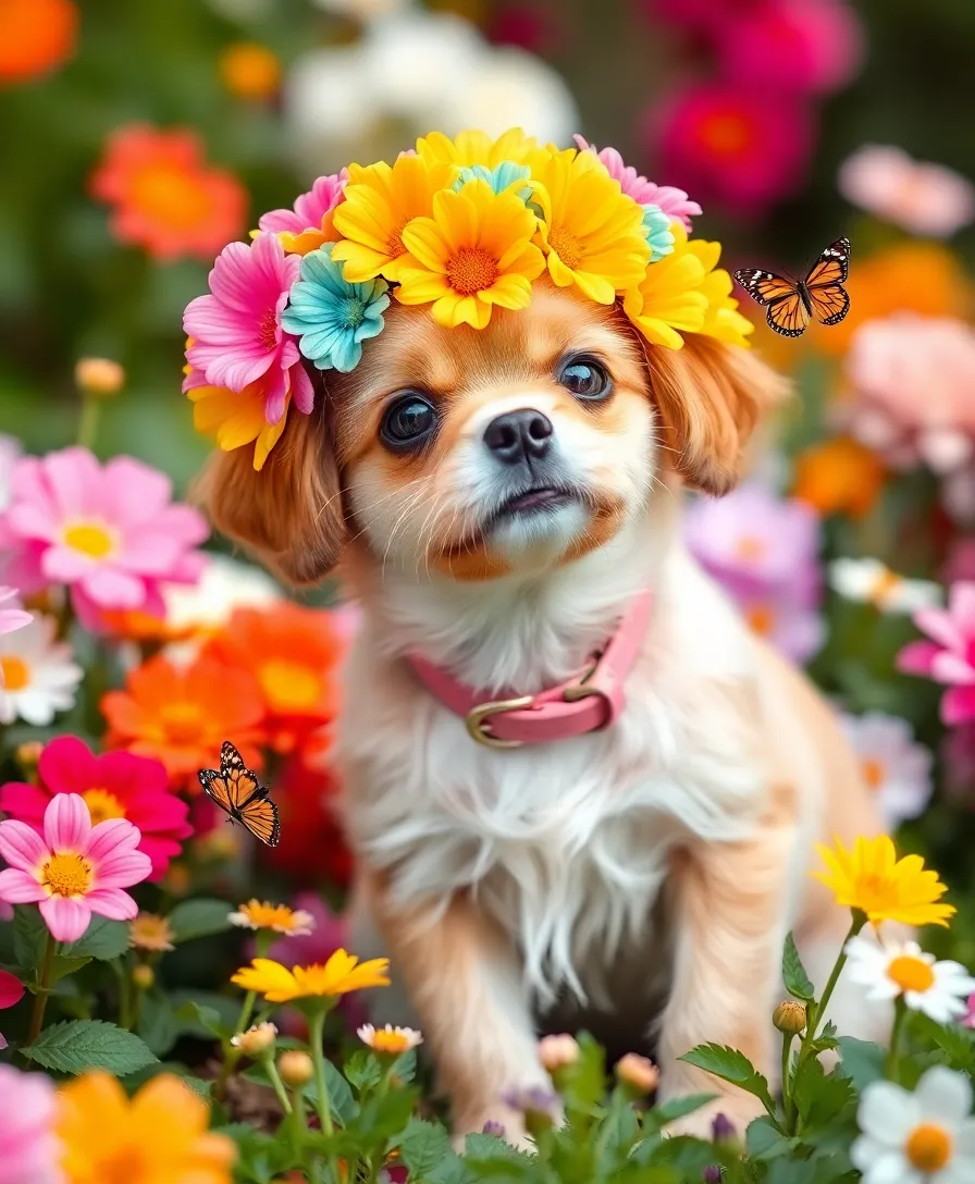 16 Seasonal Pet Outfit Tips for a Stylish Spring (Your Pet Will Be the Most Fashionable on the Block!) - 4. Spring-Themed Accessories