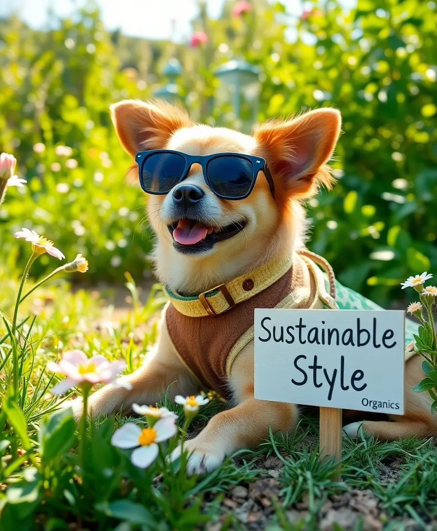 16 Seasonal Pet Outfit Tips for a Stylish Spring (Your Pet Will Be the Most Fashionable on the Block!) - 13. Eco-Friendly Fashion