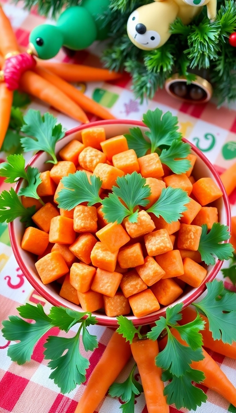 14 Simple DIY Dog Treat Recipes to Make This Christmas Extra Special! - 7. Carrot and Parsley Nibbles