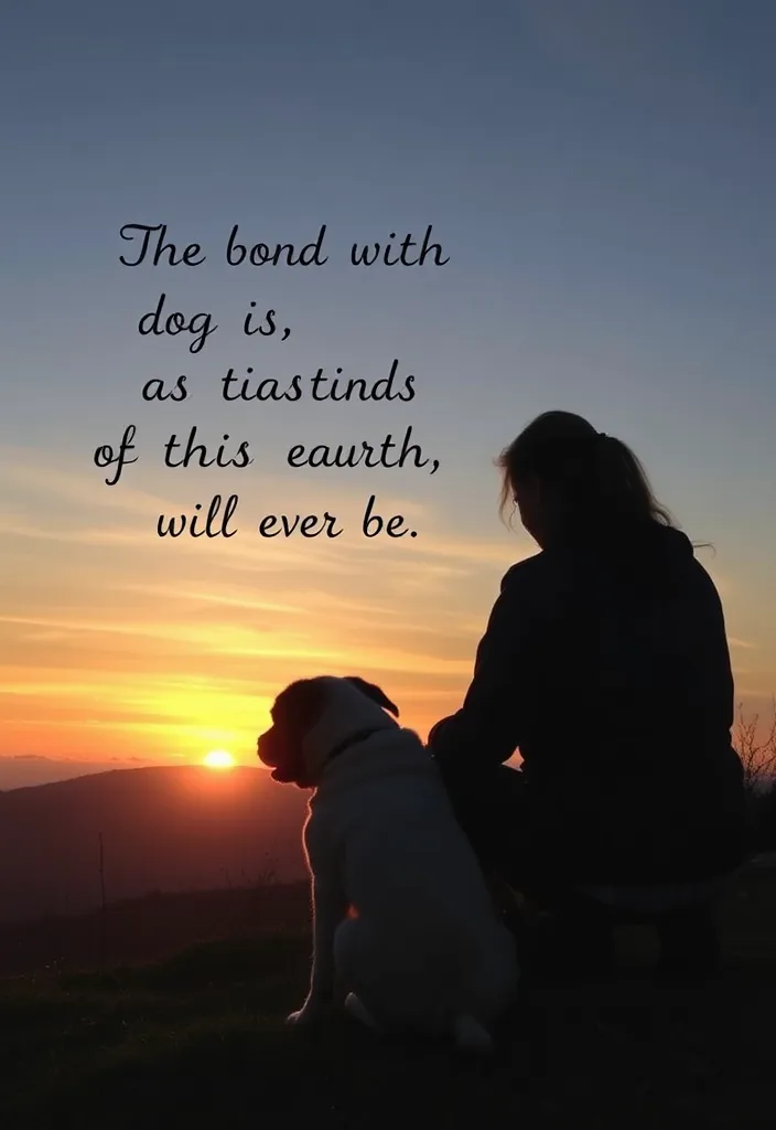 20 Thank You Quotes for Dog Caregivers That Will Melt Your Heart (Don't Miss #12!) - 10. 'The bond with a dog is as lasting as the ties of this earth will ever be.' - Konrad Lorenz