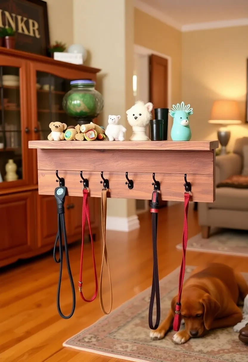 10 DIY Dog Leash Holder Ideas That Will Keep Your Home Organized and Stylish! - 3. Pallet Wood Organizer
