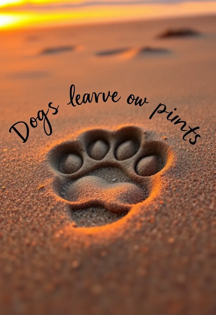 20 Thank You Quotes for Dog Caregivers That Will Melt Your Heart (Don't Miss #12!) - 6. 'Dogs leave paw prints on our hearts.' - Unknown