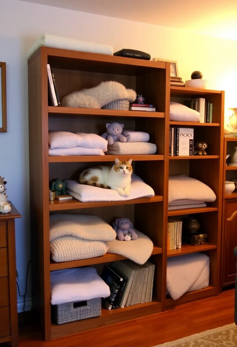 20 Ingenious Homemade Cat Furniture Ideas That Will Have Your Feline Friends Purring in Delight! - 4. Repurposed Bookshelf Cat Condo