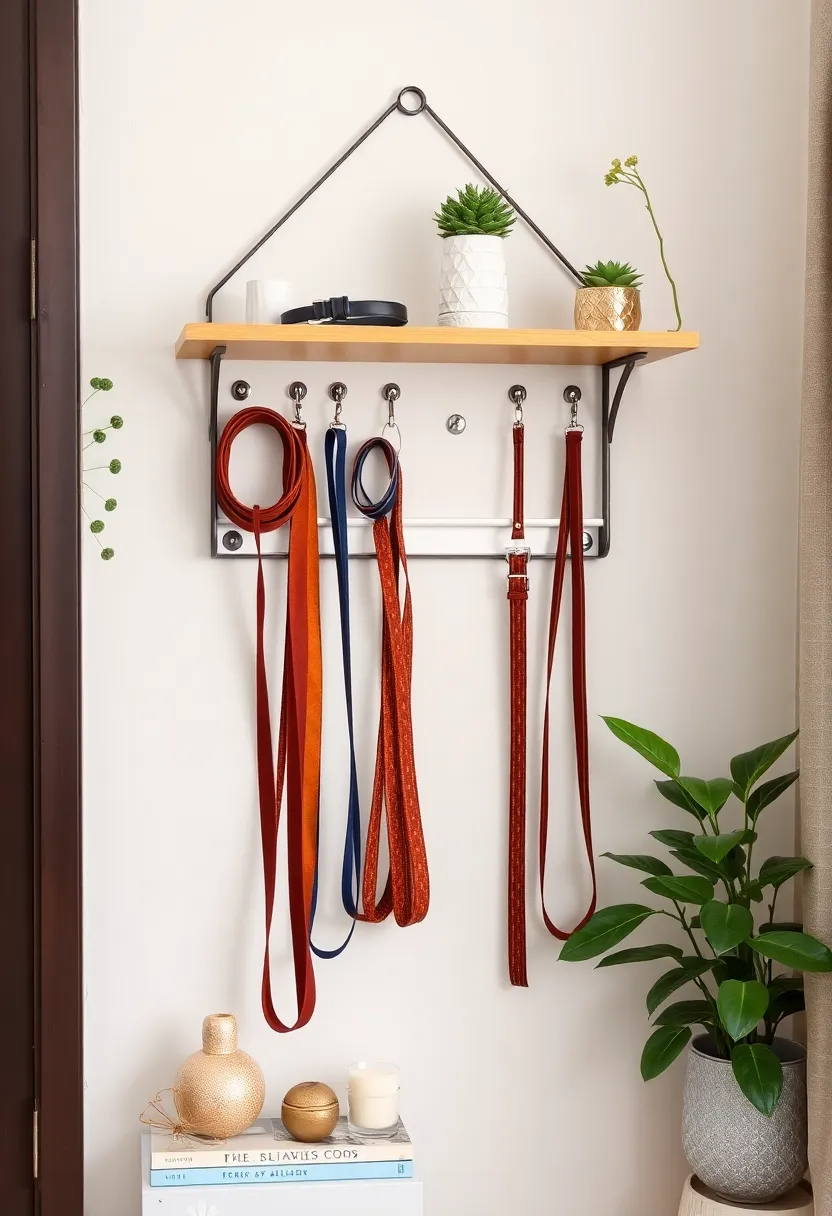 10 DIY Dog Leash Holder Ideas That Will Keep Your Home Organized and Stylish! - 10. Elegant Hanging Shelf
