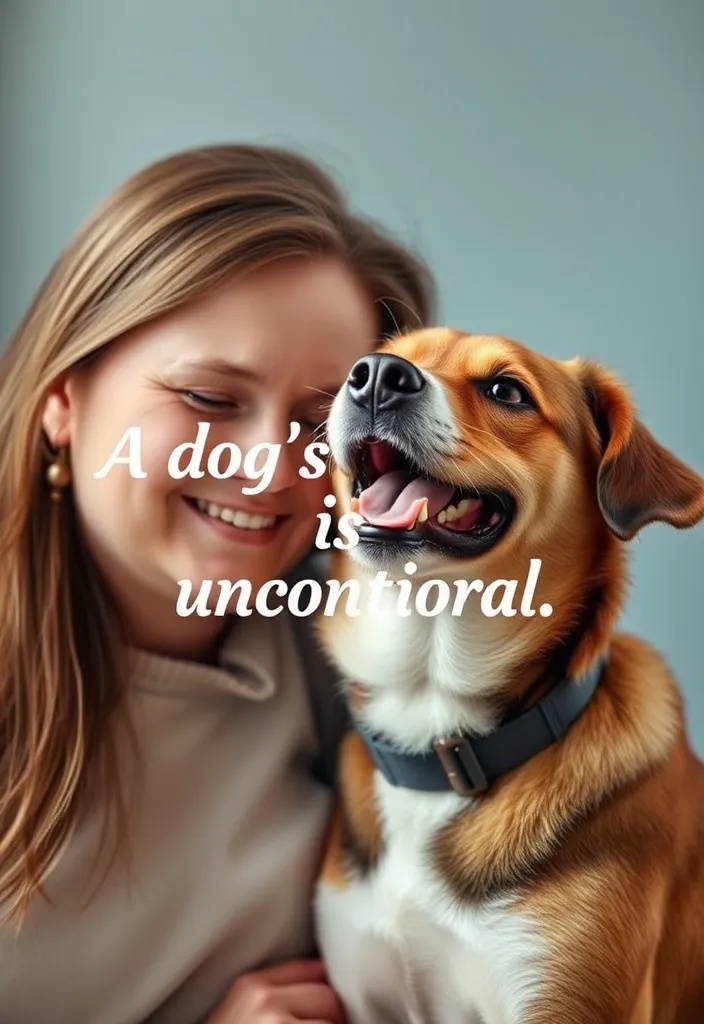 20 Thank You Quotes for Dog Caregivers That Will Melt Your Heart (Don't Miss #12!) - 19. 'A dog’s love is unconditional.' - Unknown