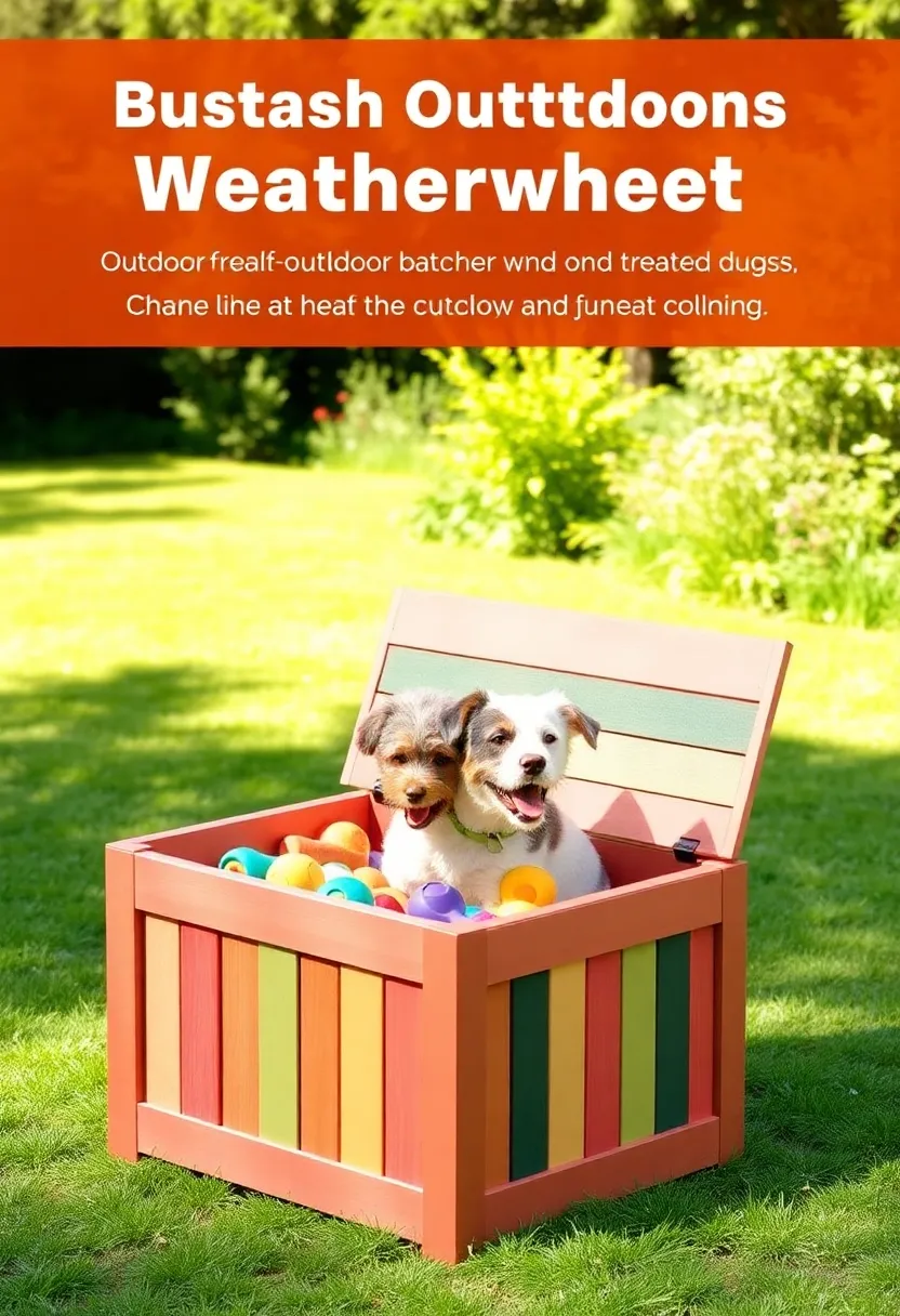 13 Incredible DIY Pet Projects for Toy Boxes (Your Dog Will Love #7!) - 11. Outdoor Weatherproof Toy Box