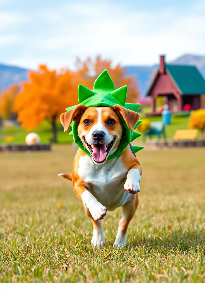 25 Trendy Halloween Pet Costume Ideas That Will Make Heads Turn! - 19. Trendy Dinosaur