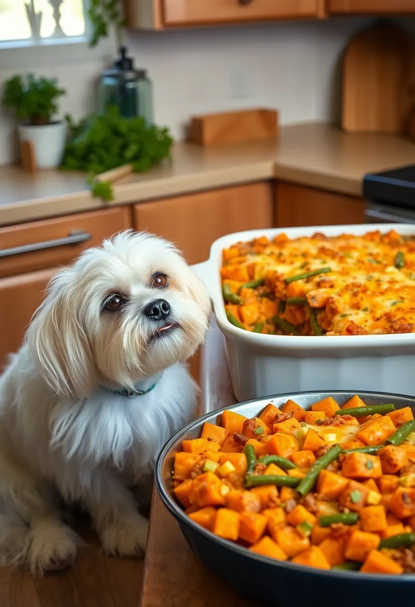 10 Irresistible Homemade Dog Food Recipes for Your Maltese (You Won't Believe #3!) - 9. Sweet Potato and Green Bean Casserole