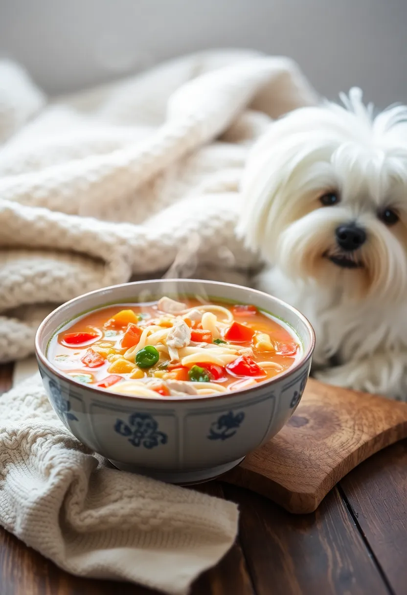 10 Irresistible Homemade Dog Food Recipes for Your Maltese (You Won't Believe #3!) - 8. Veggie and Chicken Noodle Soup