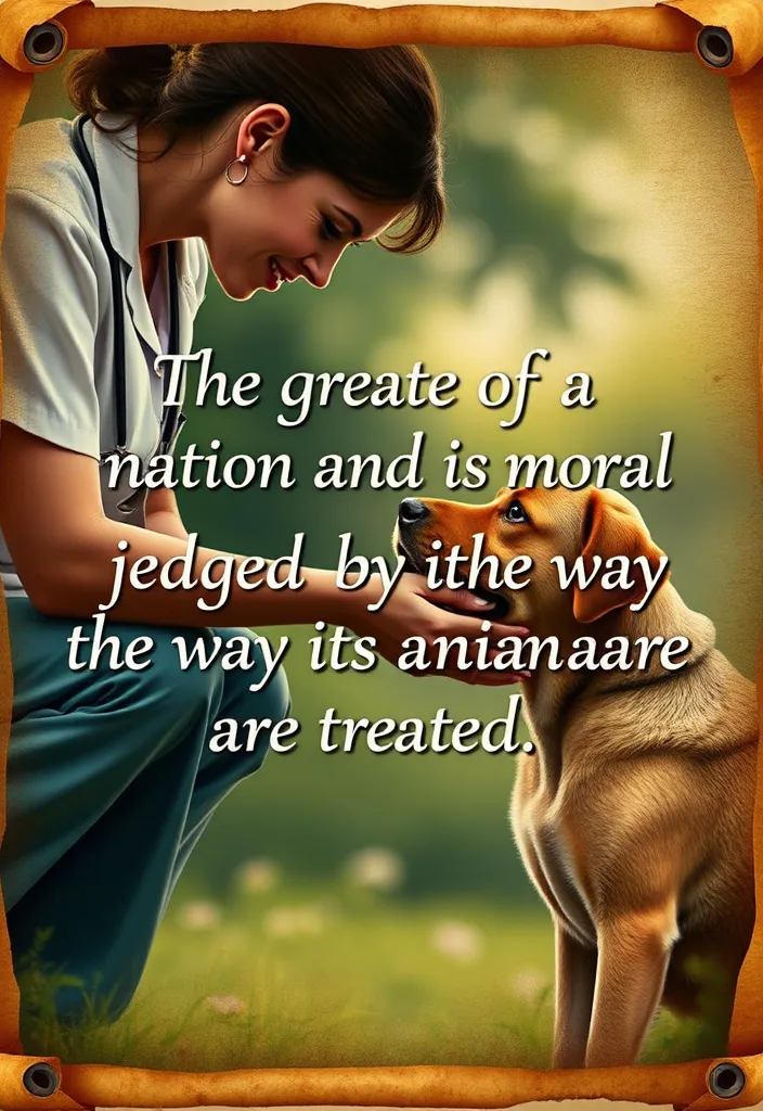20 Thank You Quotes for Dog Caregivers That Will Melt Your Heart (Don't Miss #12!) - 2. 'The greatness of a nation and its moral progress can be judged by the way its animals are treated.' - Mahatma Gandhi