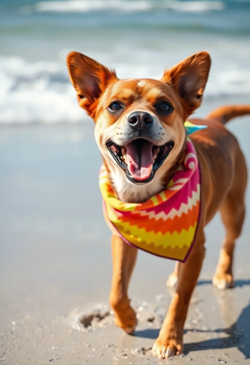 10 Adorable DIY Dog Bandanas You Can Make in Minutes (Your Pup Will Love #3!) - 7. Tie-Dye Bandana