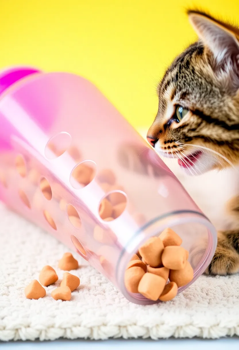 12 Creative Cat Toy Crafts That Will Keep Your Kitty Entertained for Hours! - 12. Interactive Treat Dispenser Toy