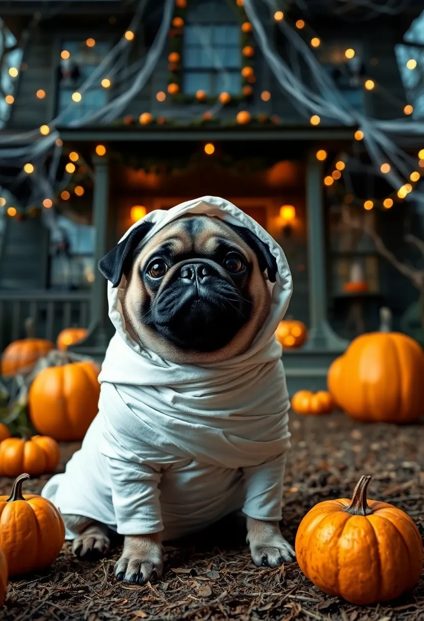 25 Trendy Halloween Pet Costume Ideas That Will Make Heads Turn! - 21. Spooky Mummy