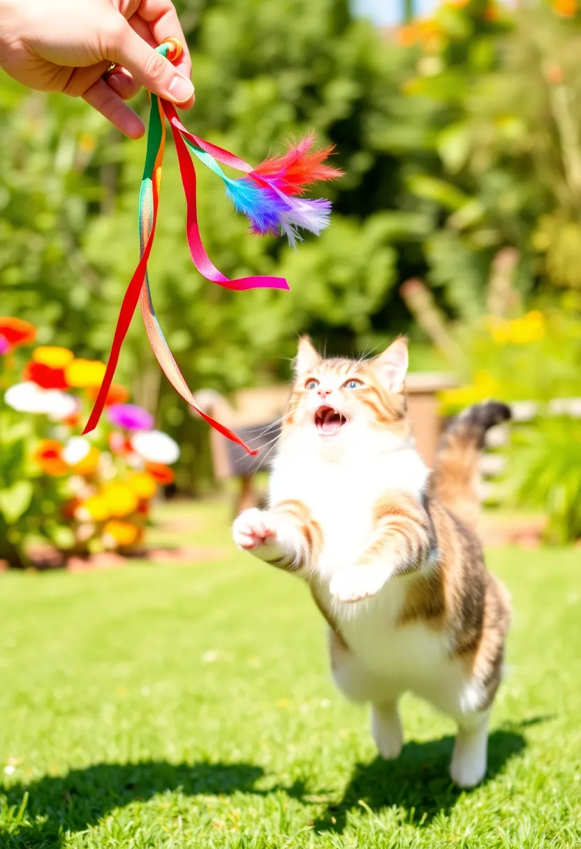 12 Creative Cat Toy Crafts That Will Keep Your Kitty Entertained for Hours! - 8. Ribbon Teaser Toys