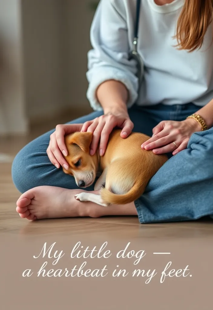 20 Thank You Quotes for Dog Caregivers That Will Melt Your Heart (Don't Miss #12!) - 12. 'My little dog—a heartbeat at my feet.' - Edith Wharton