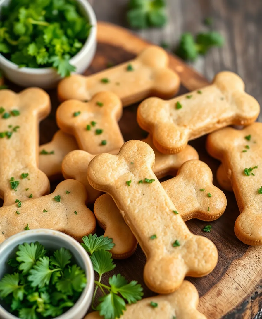 5 Natural Dog Treats for Bad Breath That Are Super Easy to Make at Home! - 1. Parsley and Mint Dog Biscuits