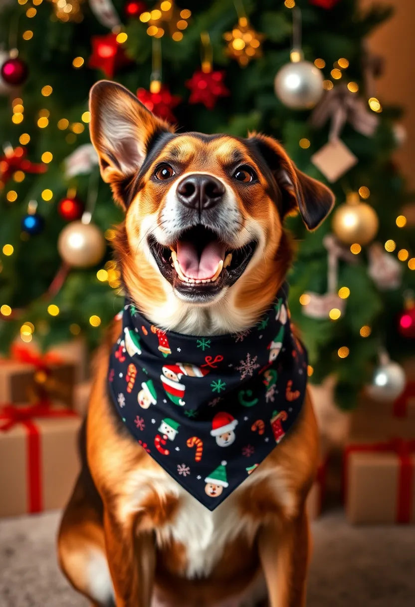 10 Adorable DIY Dog Bandanas You Can Make in Minutes (Your Pup Will Love #3!) - 4. Festive Holiday Bandana