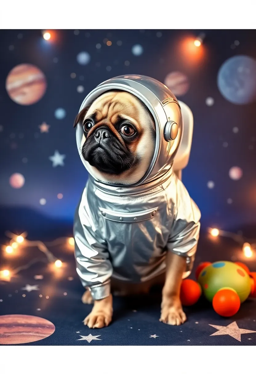 25 Trendy Halloween Pet Costume Ideas That Will Make Heads Turn! - 4. Adorable Astronaut