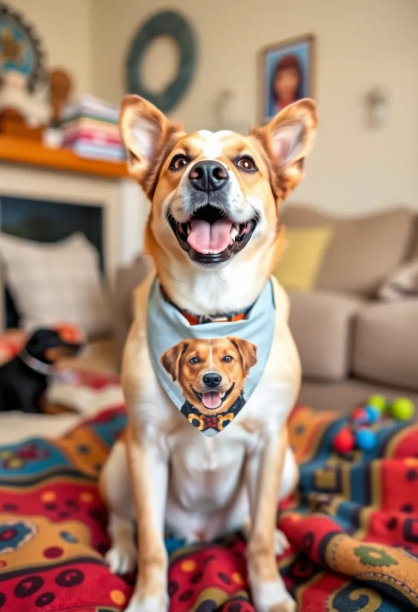 10 Adorable DIY Dog Bandanas You Can Make in Minutes (Your Pup Will Love #3!) - 3. Personalized Photo Bandana