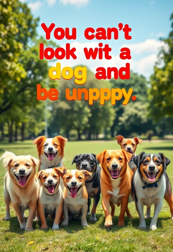 20 Thank You Quotes for Dog Caregivers That Will Melt Your Heart (Don't Miss #12!) - 8. 'You can’t look at a dog and be unhappy.' - Unknown