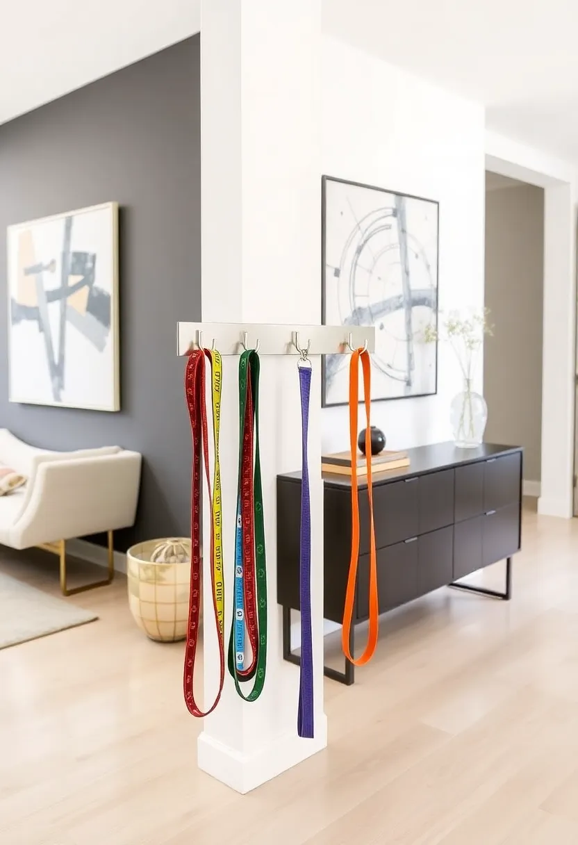 10 DIY Dog Leash Holder Ideas That Will Keep Your Home Organized and Stylish! - 4. Chic Wall-Mounted Rack